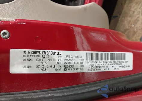 2013 Dodge Grand Caravan Se from USA, damaged, VIN 2C4RDGBGXDR516599